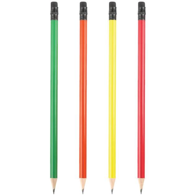 Yuvarlak Silgili Fosforlu Kurşun Kalem